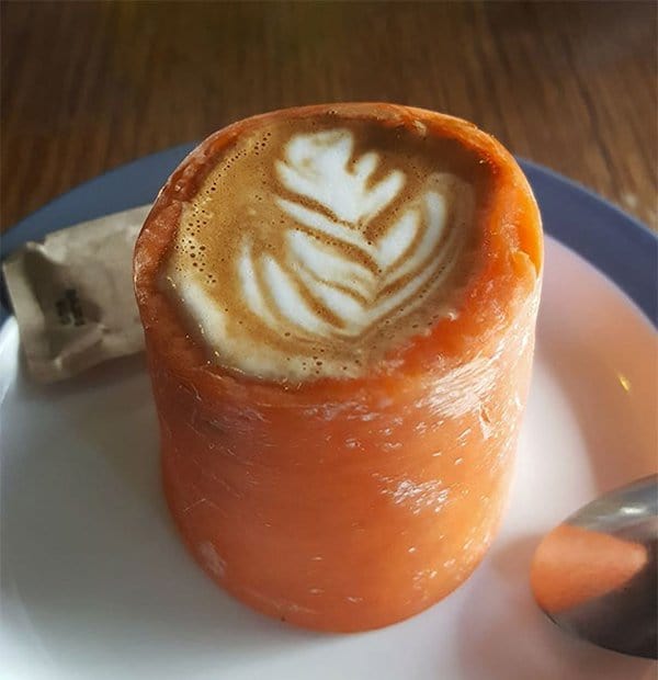 Hipster Restaurants Went Too Far With Food Serving coffee in a carrot