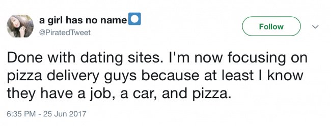 Honest Tweets From Women done with dating sites