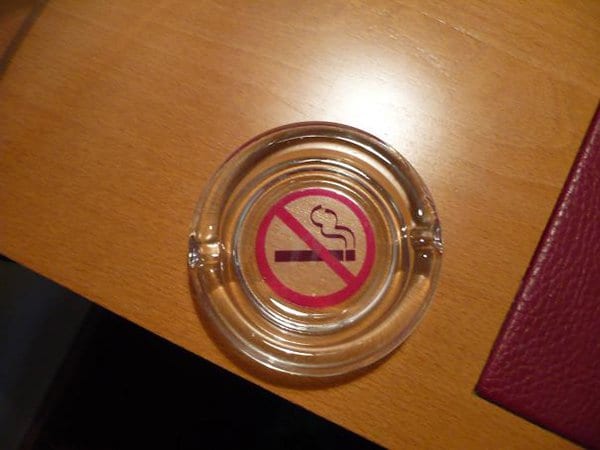 Hotel Fails non smoking ash tray