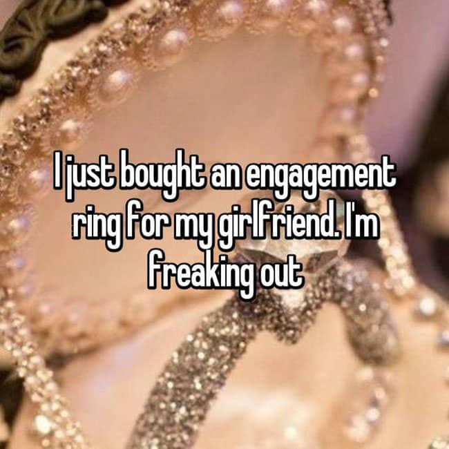 How Men Really Feel About Buying Engagement Rings freaking out