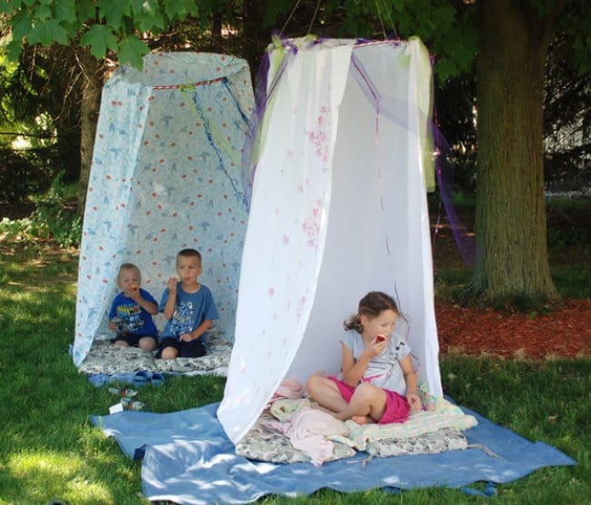 How To Keep Kids Entertained hula hoop bed sheet