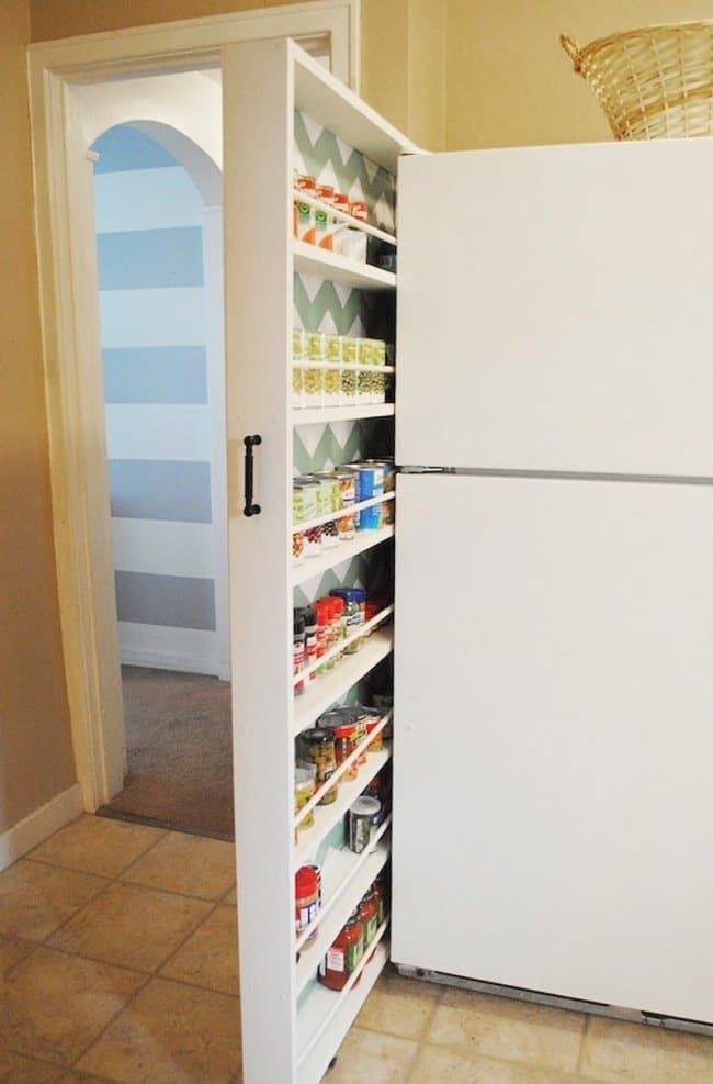 Ideas For Where To Store Things narrow shelves