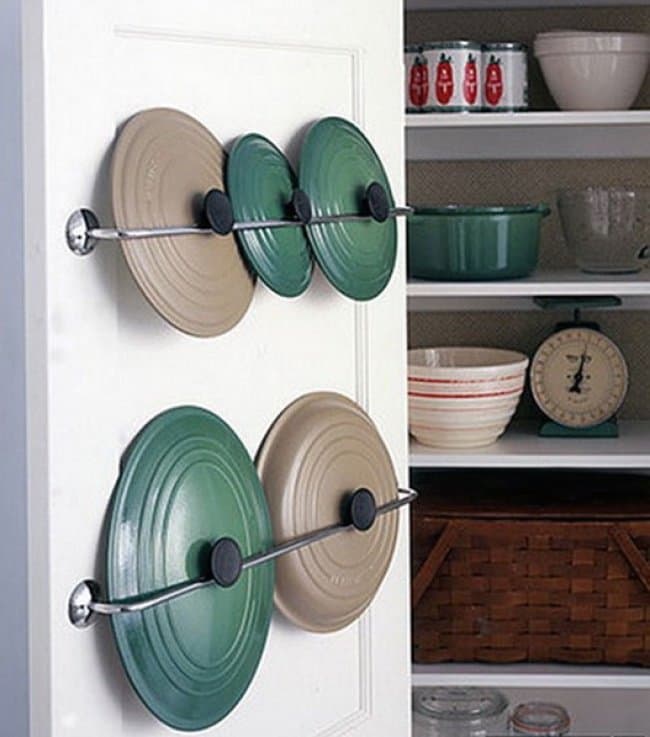 Ideas For Where To Store Things pans on poles