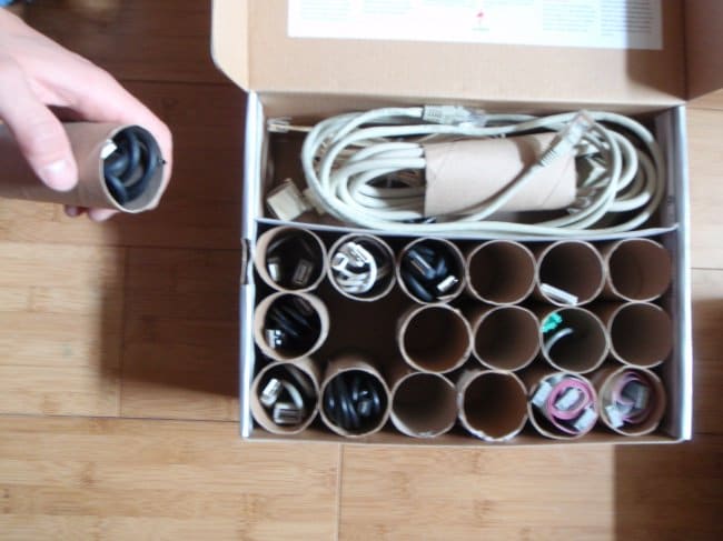 Ideas For Where To Store Things toilet roll tubes