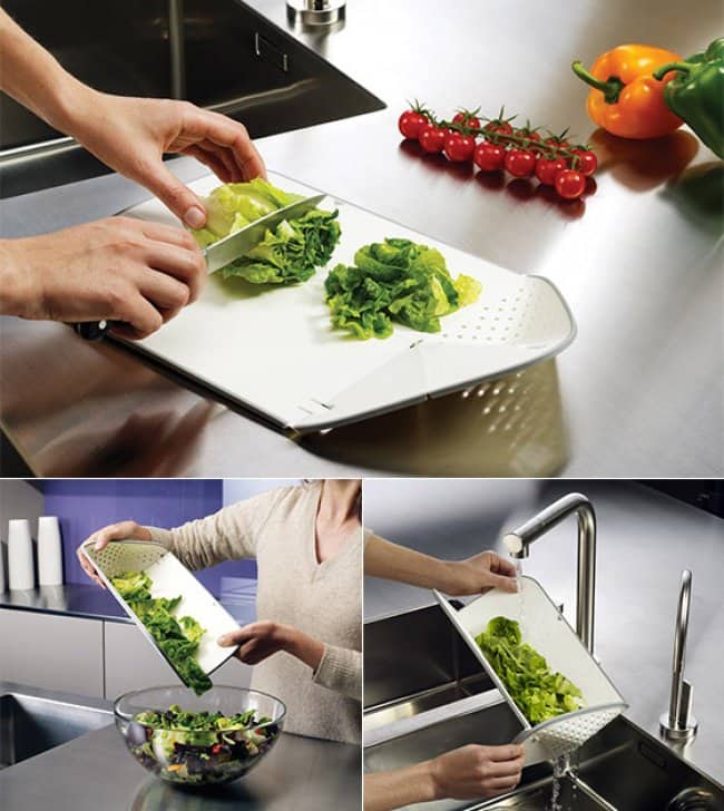 Incredibly Cool Inventions cutting board colainder