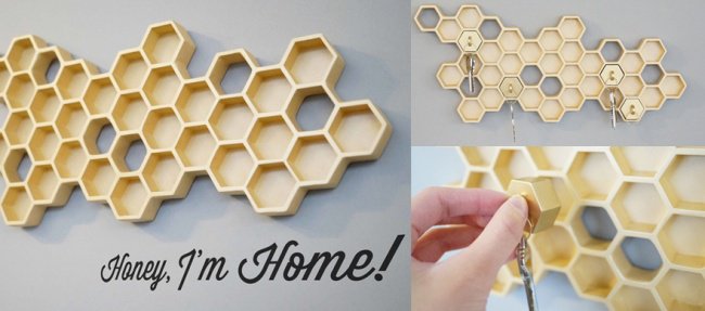 Incredibly Cool Inventions honeycomb key holder