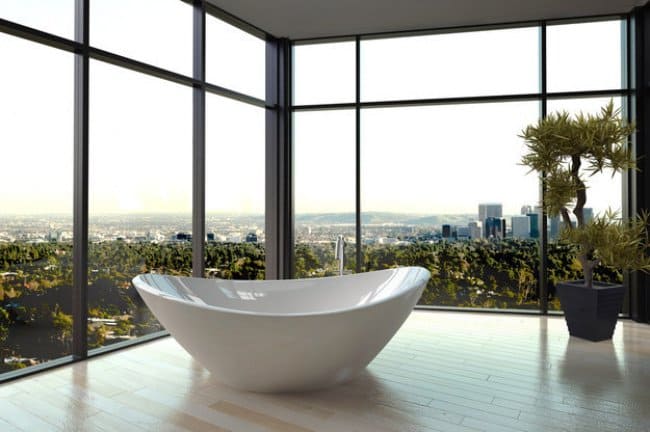 Luxurious Bath Tubs city views