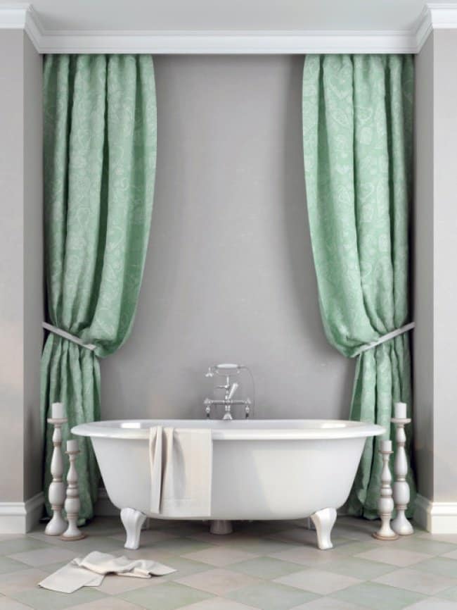 Luxurious Bath Tubs curtains