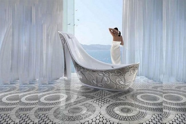 Luxurious Bath Tubs shoe shaped