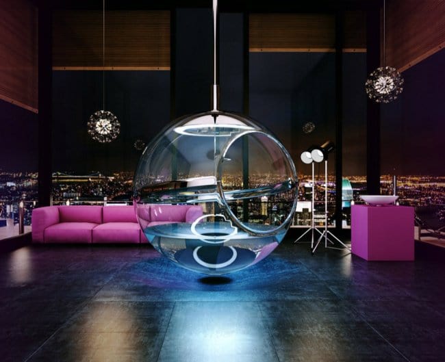 Luxurious Bath Tubs suspended ball