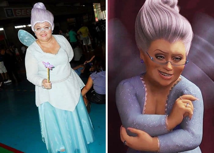 Mom Has Incredible Cosplay Skills fairy godmother shrek