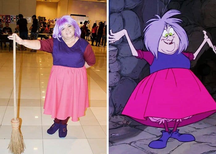 Mom Has Incredible Cosplay Skills madame mim the sword in the stone