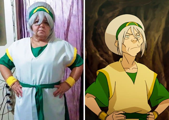 Mom Has Incredible Cosplay Skills toph beifong legend of korra