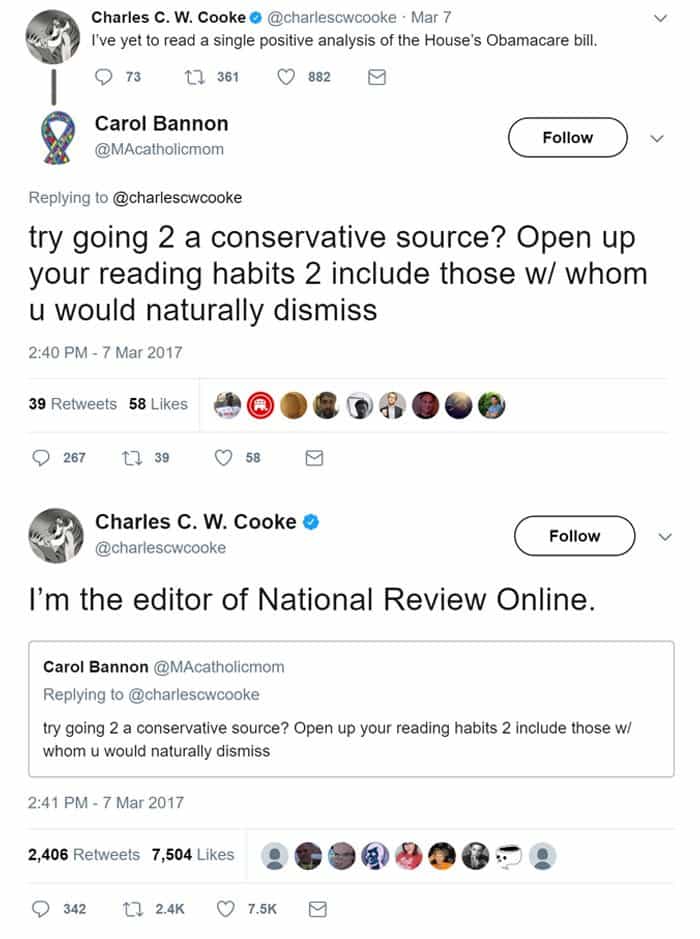 Moments People Didn't Realize Who They Were Talking To editor national review online