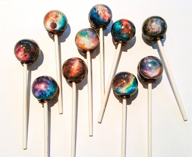 Space Themed Interior Design Ideas galaxy lollipops