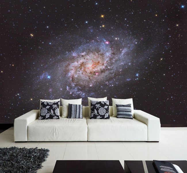 Space Themed Interior Design Ideas galaxy wall decal