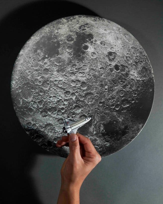 Space Themed Interior Design Ideas moon plate