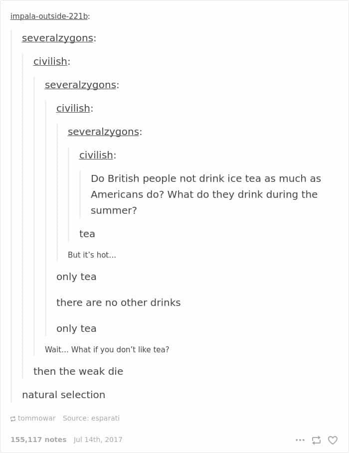Times Americans Were Surprised And Confused By British Things ice tea