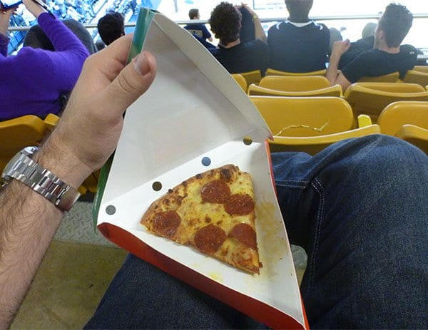 Times People Lost The Food Lottery small pizza slice