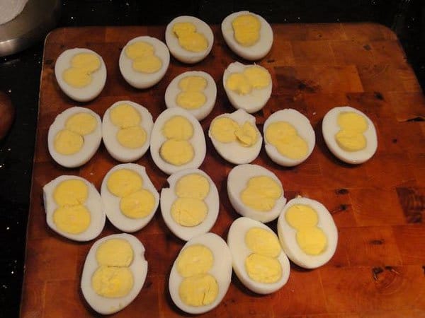 Times People Won The Food Lottery double yolk boiled eggs