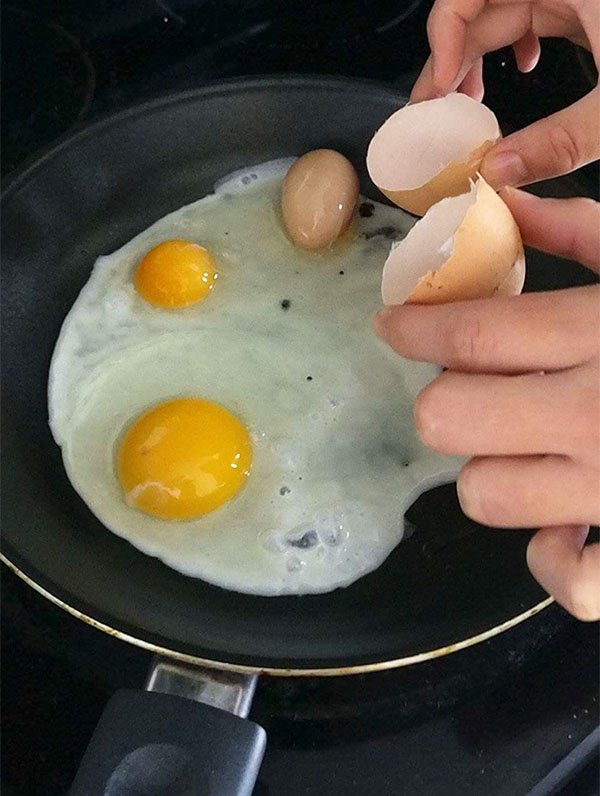 Times People Won The Food Lottery egg with egg inside