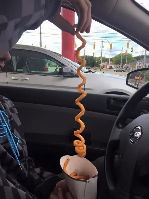 Times People Won The Food Lottery long curly fry
