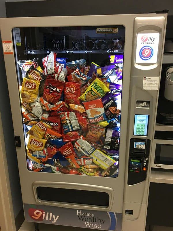 Times People Won The Food Lottery vending machine dispensed everything at once