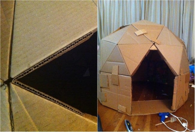 Ways To Have Fun With Your Kids During Winter geodesic dome cardboard