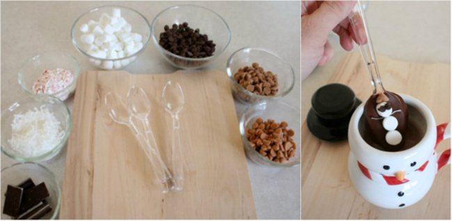 Ways To Have Fun With Your Kids During Winter hot chocolate spoons
