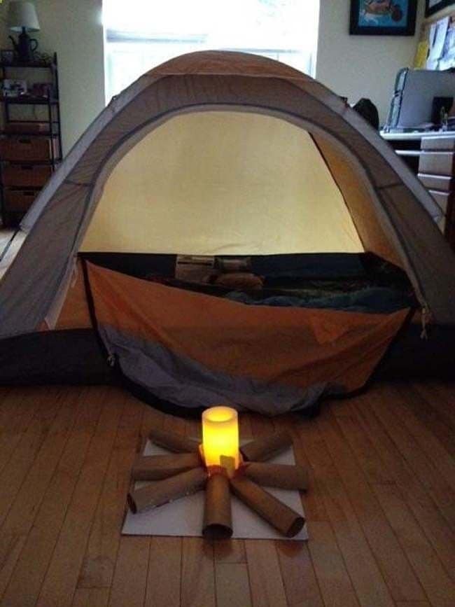 Ways To Have Fun With Your Kids During Winter indoor campsite