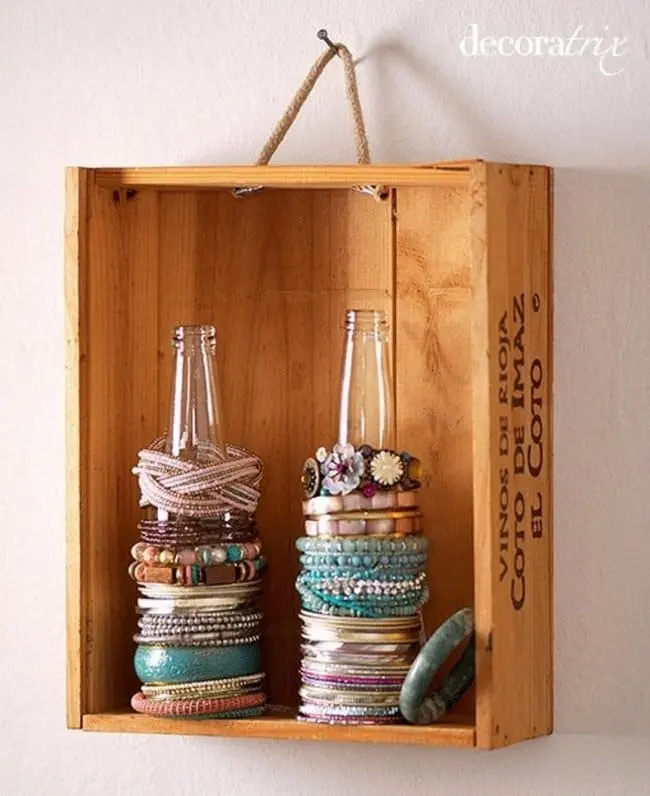 Ways To Organize Your Home bracelets glass bottles