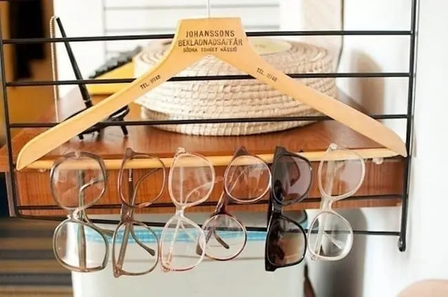 Ways To Organize Your Home glasses on hangre