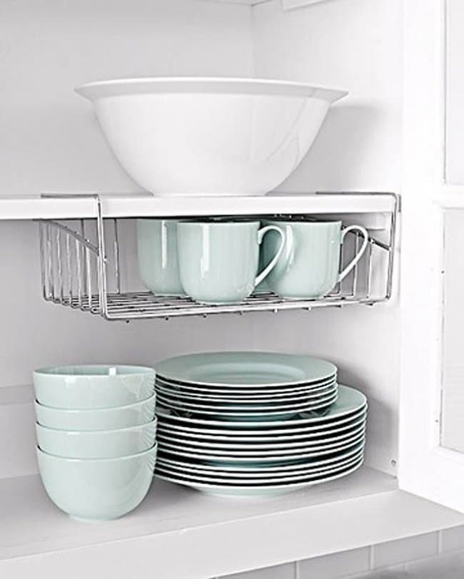 Ways To Organize Your Home hanging shelves