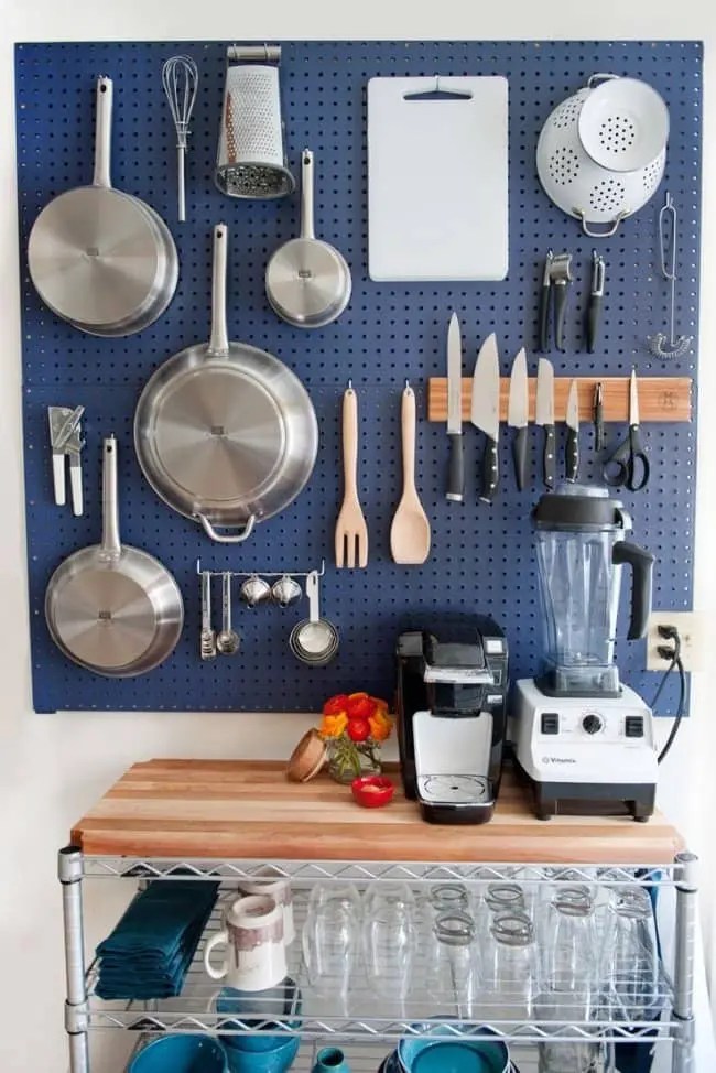 Ways To Organize Your Home pegboard with hooks