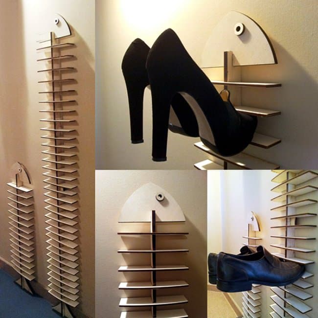 Ways To Store Your Shoes fish rack