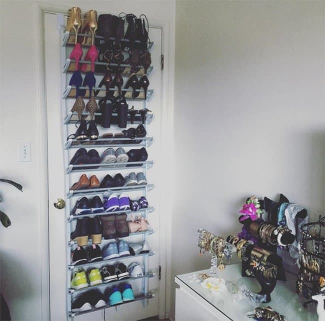 Ways To Store Your Shoes over the door hanger