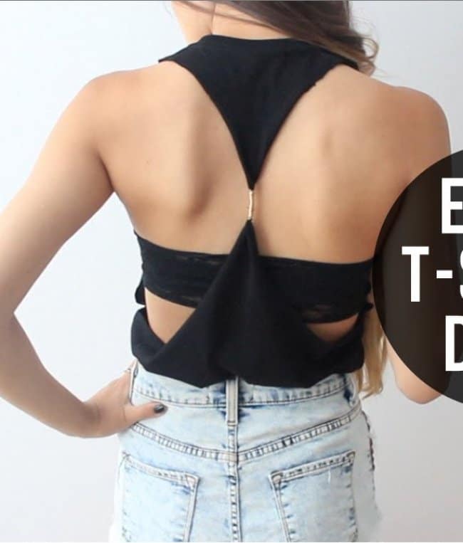 Ways To Transform An Old T-shirt open back