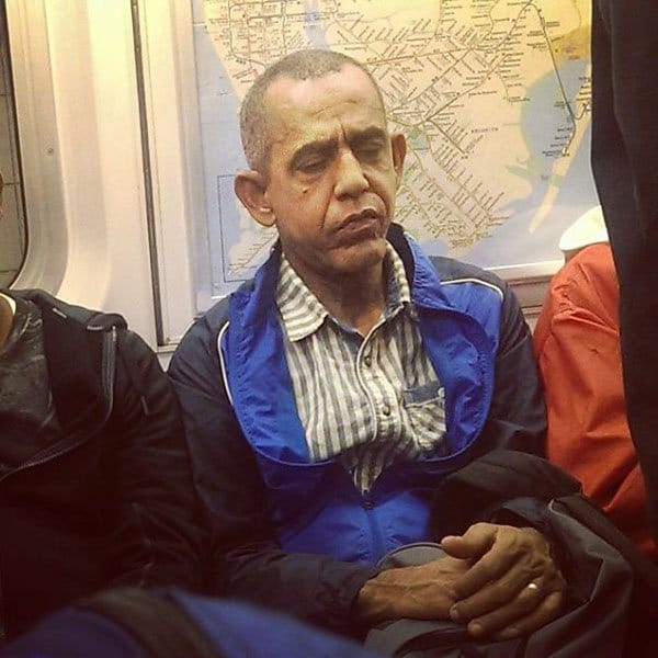 Weirdest People Ever Spotted On The Subway future obama