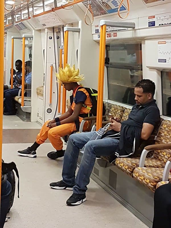 Weirdest People Ever Spotted On The Subway goku