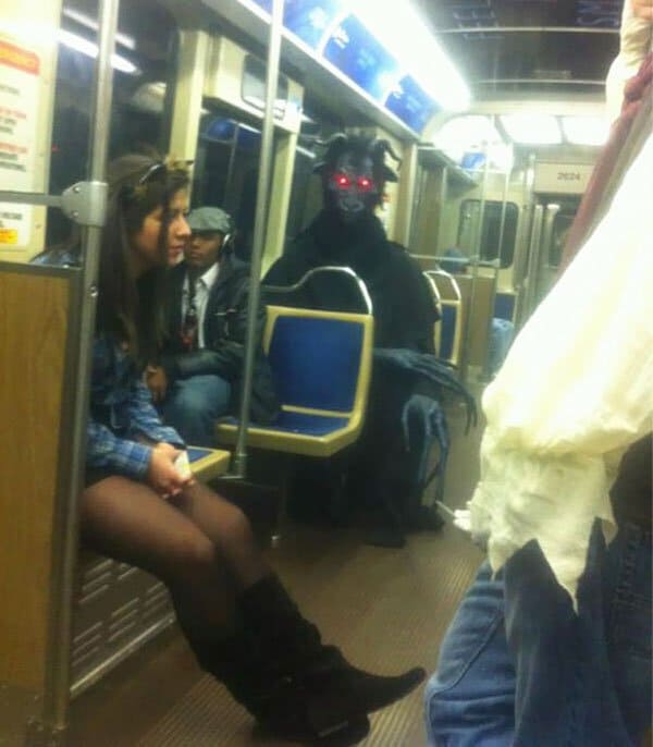 Weirdest People Ever Spotted On The Subway monster