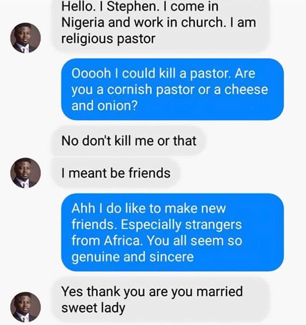 Woman Shuts Down Scammer a pastor