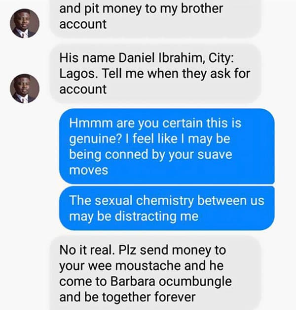 Woman Shuts Down Scammer brother account
