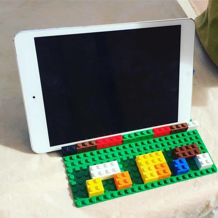 Clever Inventions Made By Kids lego ipad holder