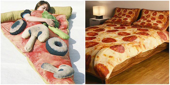 Creative And Comfy Looking Beds pizza