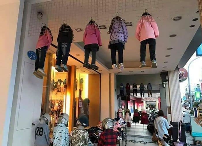 Epic Design Fails clothing display