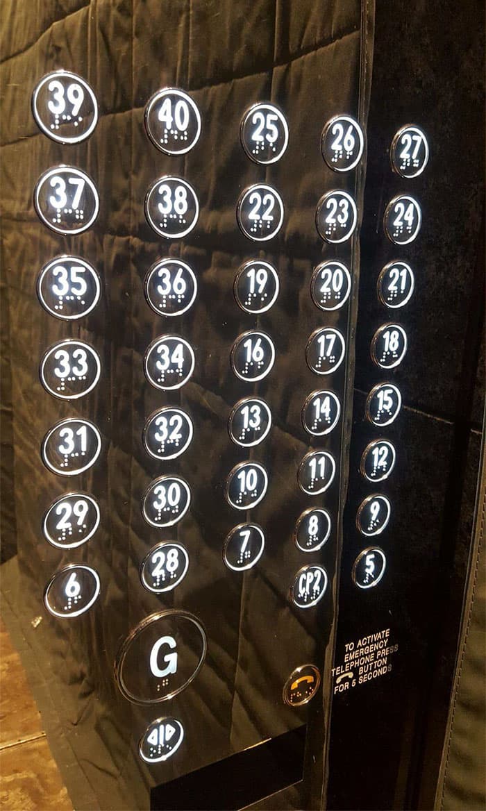 Epic Design Fails elevator buttons