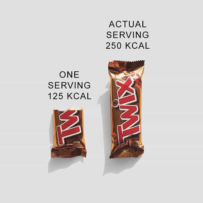 Fitness Blogger Shares Food Comparisons one serving vs actual serving