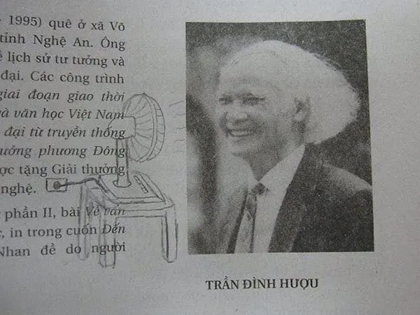 Genius Textbook Vandalism fan blowing hair