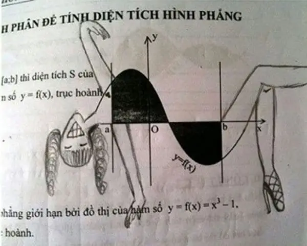 Genius Textbook Vandalism happy woman