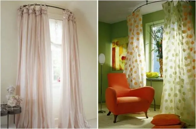 How Make Your Apartment Look Great curved curtains